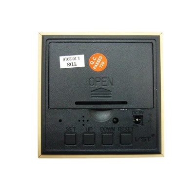 Электронные часы в деревянном корпусе VST-869-1 красные цифры