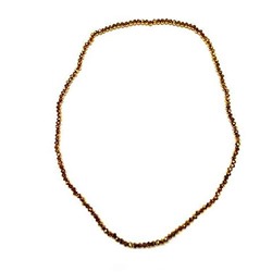 Бусы Чешское стекло шарик огранка цвет золотой 4мм 50см SH 500543