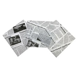 Бумага упаковочная для бенто-торта «Утренняя газета» 18 х 18 см, 100 шт