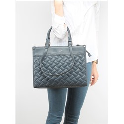 Сумка женская искусственная кожа DJ-CM 6706-NAVY,  3отд,  плечевой ремень,  синий 256141