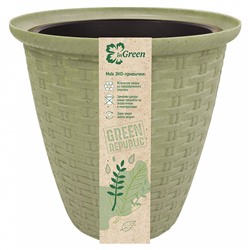 Горшок InGreen for Green Republic 185 мм, 3 л с дренажной вставкой 1,5 л ING6212ЭКОПЛ полынь