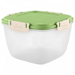 Контейнер для продуктов Sugar&Spice Barberry герметичный 1,35 л квадратный SE224410050 фисташка