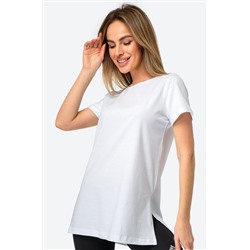 Женская удлиненная футболка с разрезами Happyfox