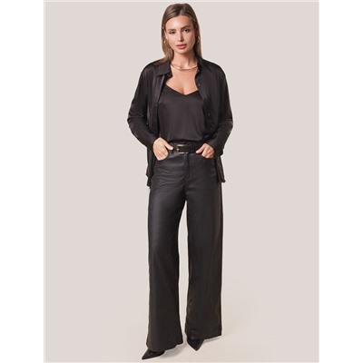 Блузка из сатина с эластаном