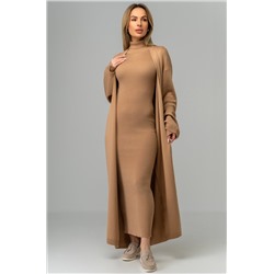 Женский вязаный комплект платье с кардиганом Happyfox