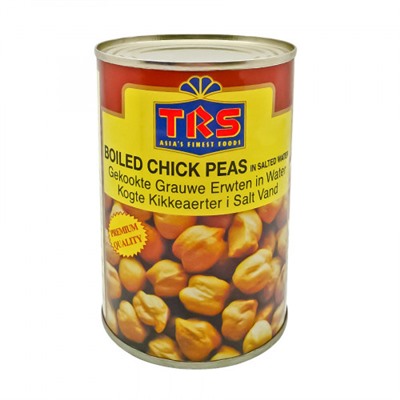 BOILED CHICK PEAS In Salted Water, TRS (НУТ БЕЛЫЙ КОНСЕРВИРОВАННЫЙ, ТРС), 400 мл.