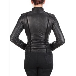 1806 BLACK Куртка кожаная женская размер S - 42 российский