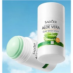 SADOER Очищающая поры глиняная маска-стик для лица с Алоэ Вера 100гр.