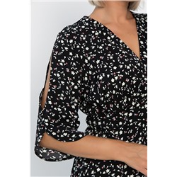 Платье Летнее вдохновение (черное) П14146-1М