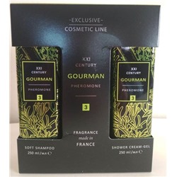 Набор "GOURMAN №3" (с феромонами) (Шампунь 250мл + крем-гель д/душа 250мл) /муж.