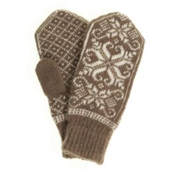 Варежки женские "Паук и снежинки" ПП 3237-1