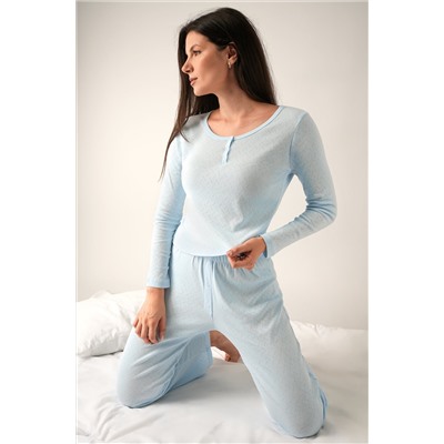 Женская пижама с брюками из ажурного хлопка Happyfox