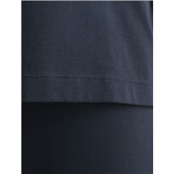 Футболка с принтом свободная эластичная из премиального хлопка