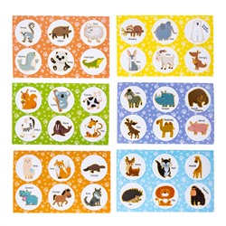 Обучающее лото для детей «Животные» с пластиковыми фишками