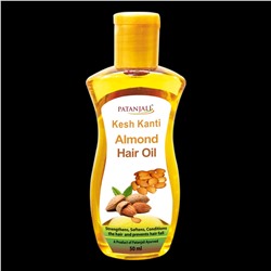Kesh Kanti ALMOND HAIR OIL, Patanjali (Кеш канти МИНДАЛЬНОЕ МАСЛО  для волос, Патанджали), 50 мл.