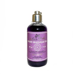Body Massage Oil LAVENDER, Indian Khadi (Массажное масло для тела ЛАВАНДА, Осветление и Омоложение кожи, Индиан Кхади), 200 мл.