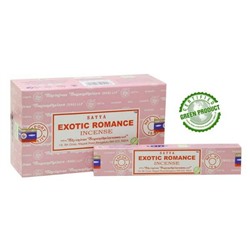 EXOTIC ROMANCE Incense, Satya (Благовония ЭКЗОТИЧЕСКИЙ РОМАНС, Сатья), 15 г.