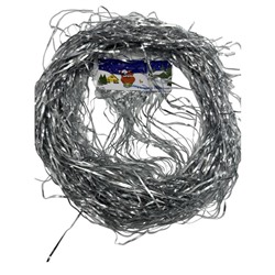 Дождик тонкий Серебро матовый 2м   (мин. 10шт.) М-11