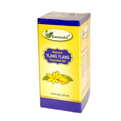 YLANG YLANG Natural Essential Oil, Karmeshu (ИЛАНГ-ИЛАНГ натуральное эфирное масло, Кармешу), 10 мл.