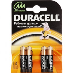 Батарейка Duracel мизинчиковые 4 шт (3А)