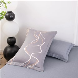 Комплект постельного белья Сатин с Одеялом 100% хлопок на резинке OBR158