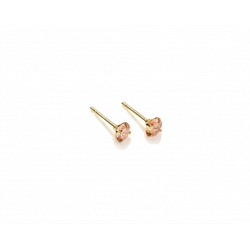 Серьги-гвоздики PR1469 -6 коньячн