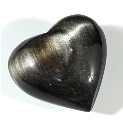Сердце из обсидиана радужного 70*64*39мм, 189г