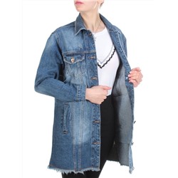 D3026 BLUE Куртка джинсовая женская  DIMARKIS DAY (98% хлопок 2% эластан) размер S - 46/48 российский