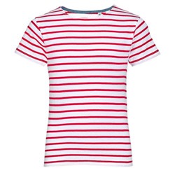 Футболка детская Miles Kids белая с красным