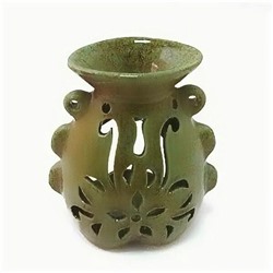 Аромалампа ИНДИЯ, ЗЕЛЕНАЯ (керамика, глазурь, высота 11 см.), Giftman, 1 шт.