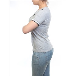 161-2 Футболка женская (95% хлопок, 5% спандекс) размер свободный 42-44