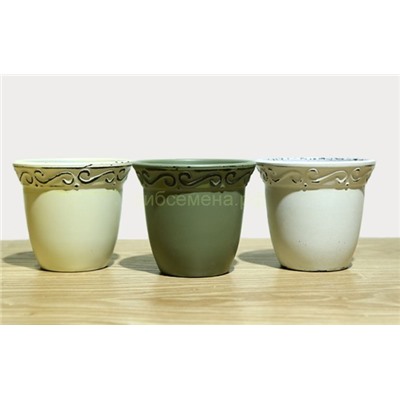Горшок меламин Y41-4/PC 20*17см ассорти 3,2л