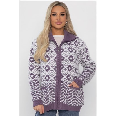 Свитер на молнии Сканди НЬЮ (сиреневый) Б14401-20М