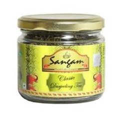 CLASSIC DARJEELING Tea, Sangam Herbals (Чай ДАРДЖИЛИНГ ЛИСТОВОЙ КЛАССИЧЕСКИЙ, Сангам Хербалс), стеклянная банка, 70 г. - СРОК ГОДНОСТИ ДО 4 ИЮНЯ 2025 ГОДА