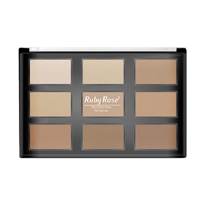 Пудровая палетка 8цветов+бронзатор HB-7208 Ruby Rose АКЦИЯ! СКИДКА 50%