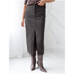 Юбка из эластичного микро-вельвета