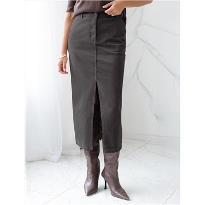 Юбка из эластичного микро-вельвета