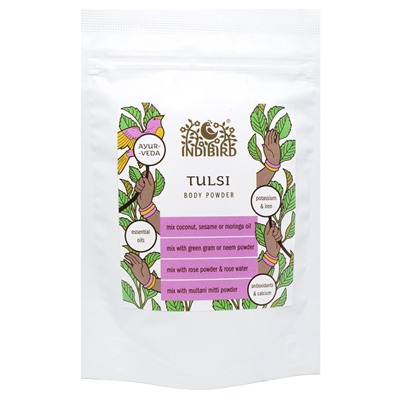 TULSI Powder, Indibird (Маска для лица ТУЛСИ ПОРОШОК, для наружного применения, Индибёрд), 50 г.