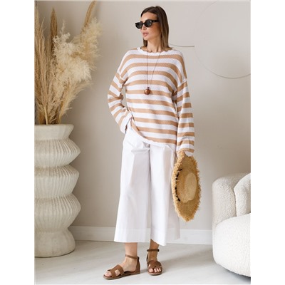 Кюлоты А-силуэта из легкого хлопкового поплина