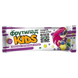 Белое дерево. Батончик фруктовый Фрутилад KIDS для детского питания "Яблочно-черничный краш", 25г