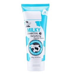 MILKY CHARCOAL Detoxifying Facial Foam, AR (ДЕТОКС пенка для умывания с молоком и углем), 190 г.