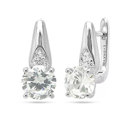 Серьги из серебра куб.циркон., МЦВ147