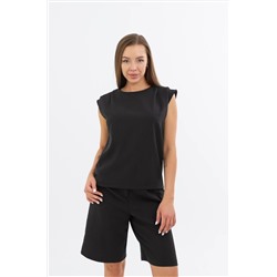 Женский льняной костюм с шортами Happyfox