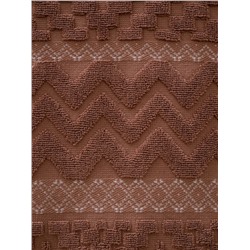 Махровое полотенце жаккардовое Соната беж- какао ПМА-6603 (118)