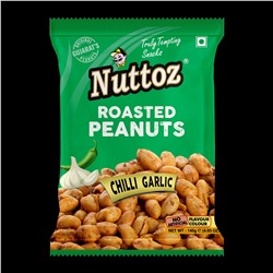 Roasted Peanuts CHILI GARLIC, Nuttoz (Жареный арахис ЧИЛИ ЧЕСНОК, Наттоз), 140 г.