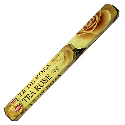 Hem Incense Sticks TEA ROSE (Благовония ЧАЙНАЯ РОЗА, Хем), уп. 20 палочек.