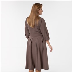 Платье, текстиль, бежевый