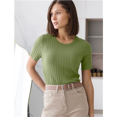 Джемпер тонкой вязки из вискозы с нейлоном