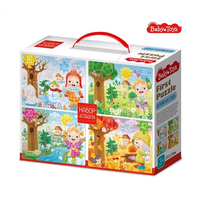Пазлы для малышей «Времена года» 4 в 1 серия First Puzzle