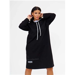 Платье женское Текс-Плюс, цвет черный серый